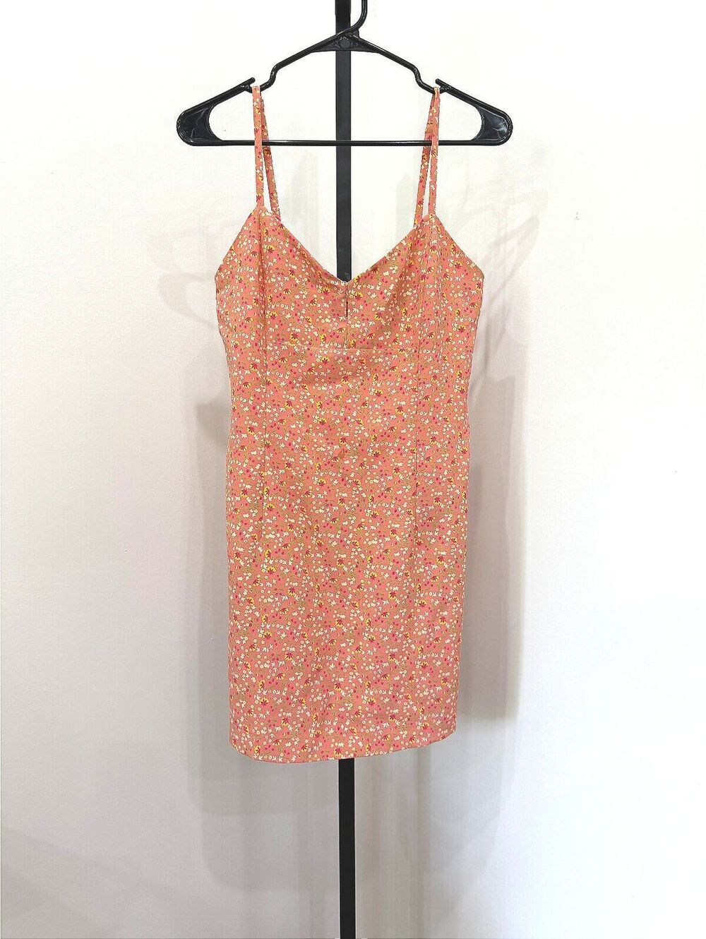 y2k Vintage Express Pink Floral Spaghetti Strap Dress Romper Size 7/8